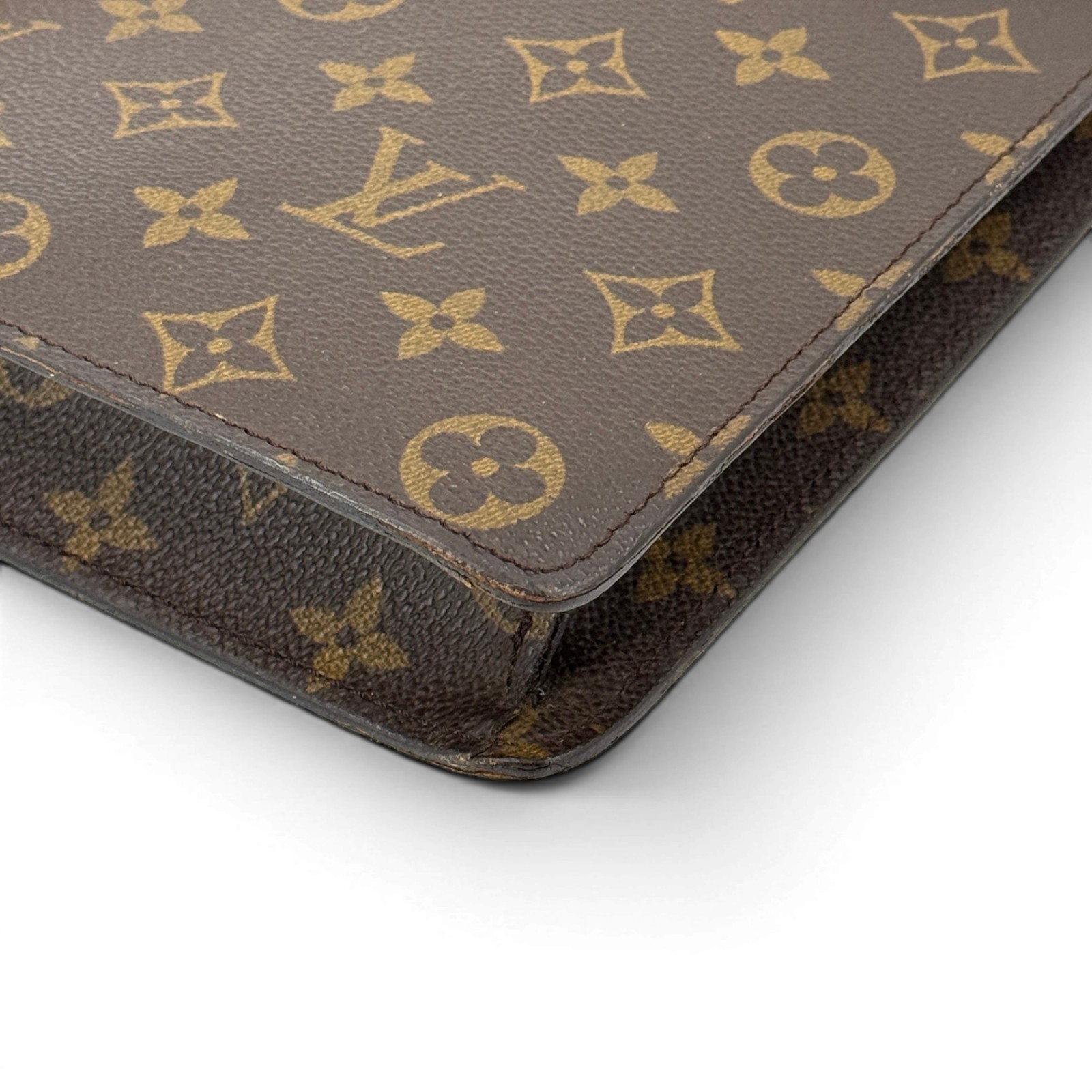 LOUIS VUITTON Porte Documents Senateur Brown Monogram Canvas Briefcase M53335