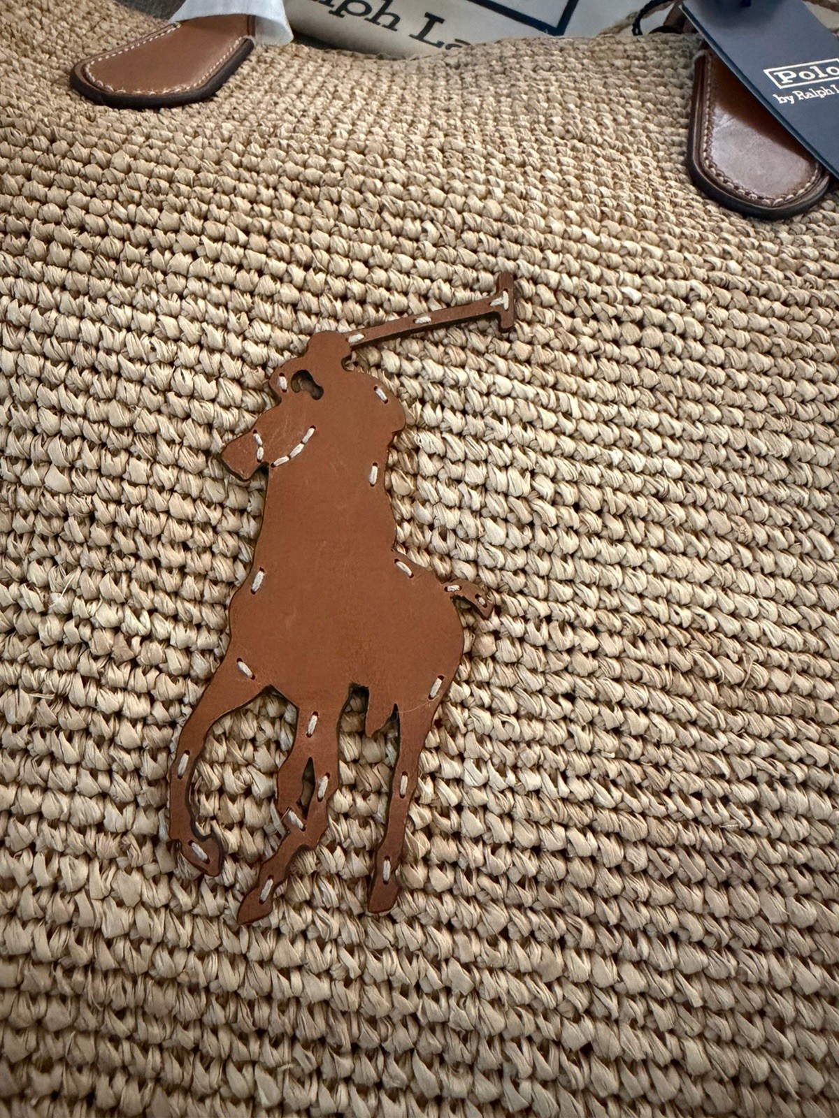 Ralph Lauren Large Big Pony Tote Bag