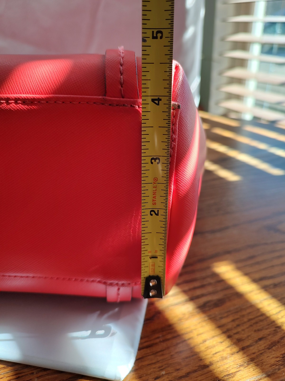 Coach Peyton Leather Coral/Red Crossbody Purse Bag Large #F25667
