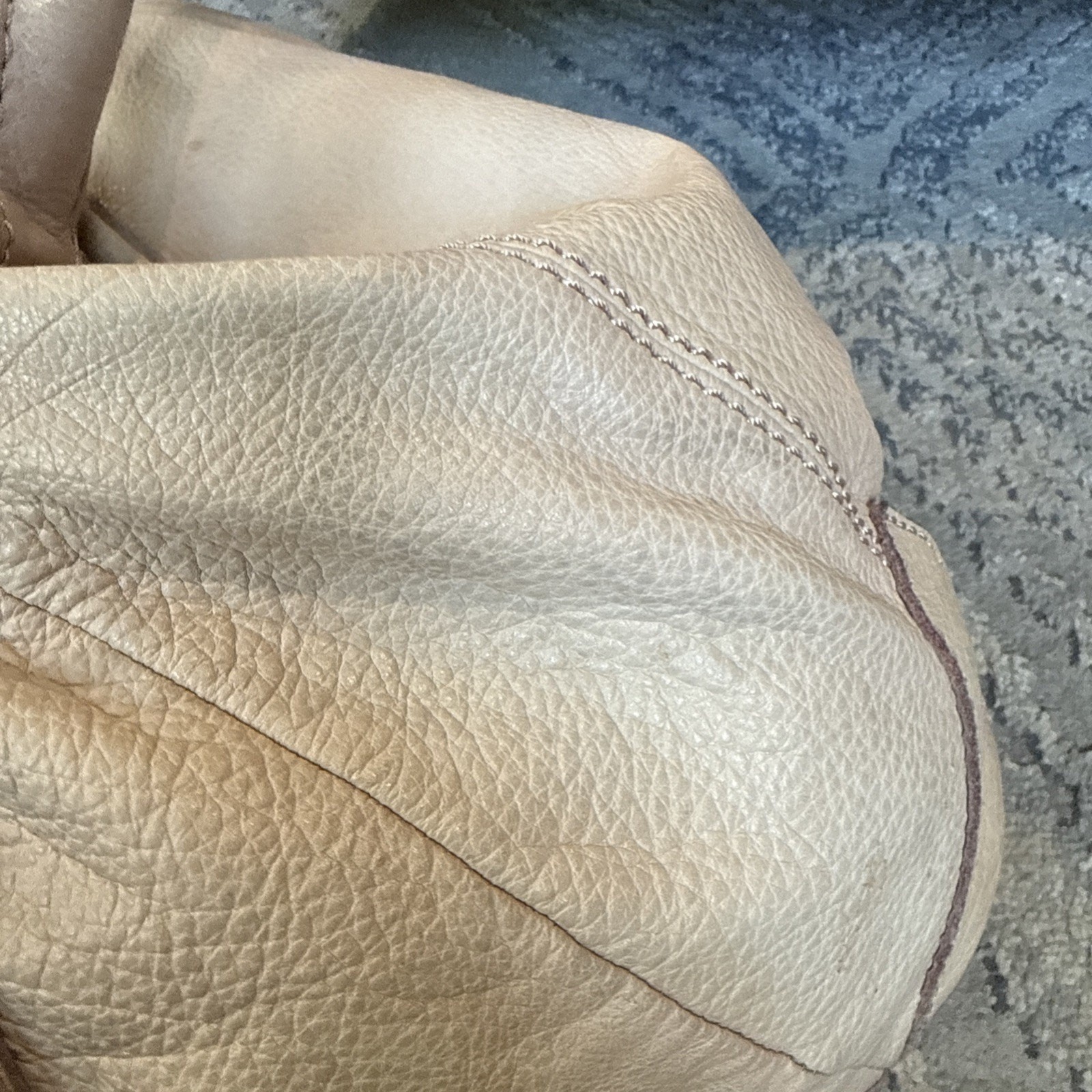 Liebeskind Double Dye Stone Leather Beige Bag Tote Large Crossbody Germany