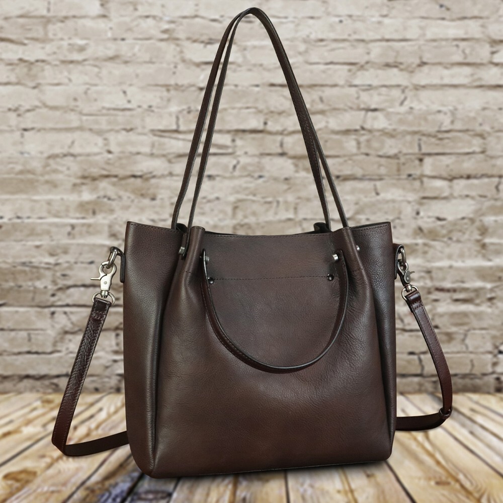 Genuine Leather Handbags for Women Satchel Purses Vintage Handmade Shoulder Bag