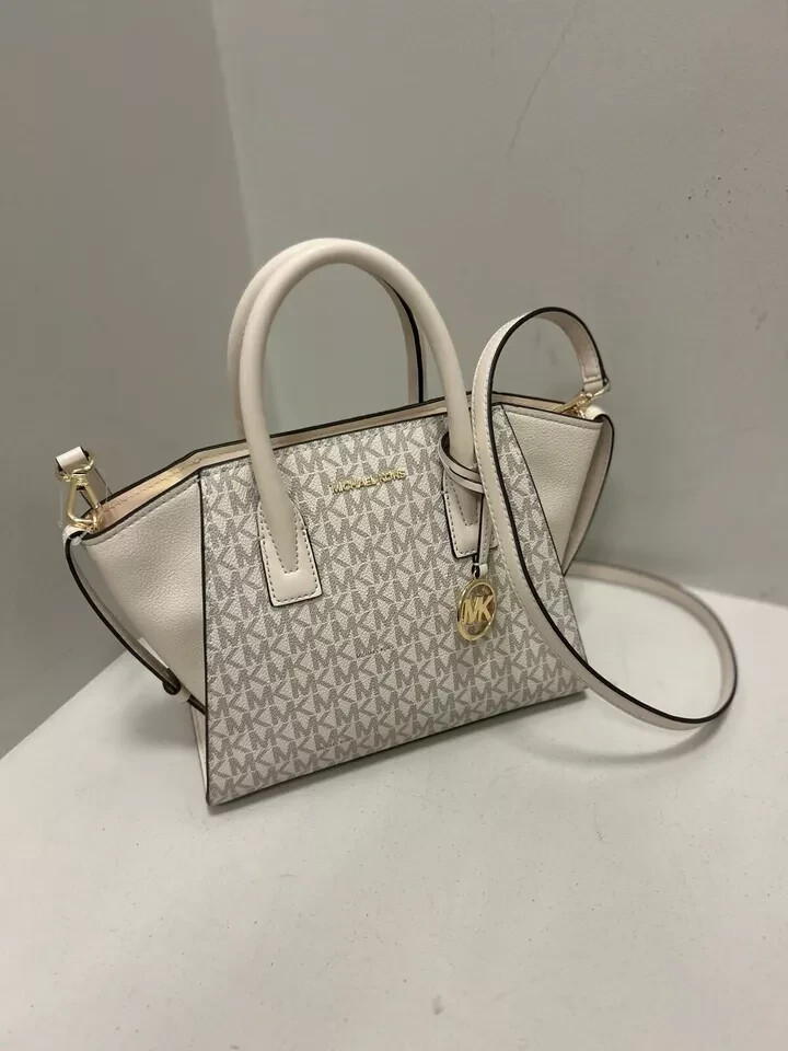 Michael Kors Avril Small Satchel Bag Handbag Purse Shoulder Crossbody + Wallet