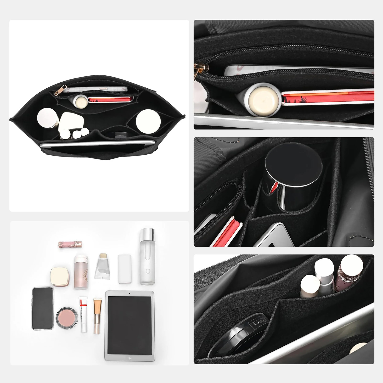 Felt Purse Organizer Insert – Handbag Storage & Bag Organizer