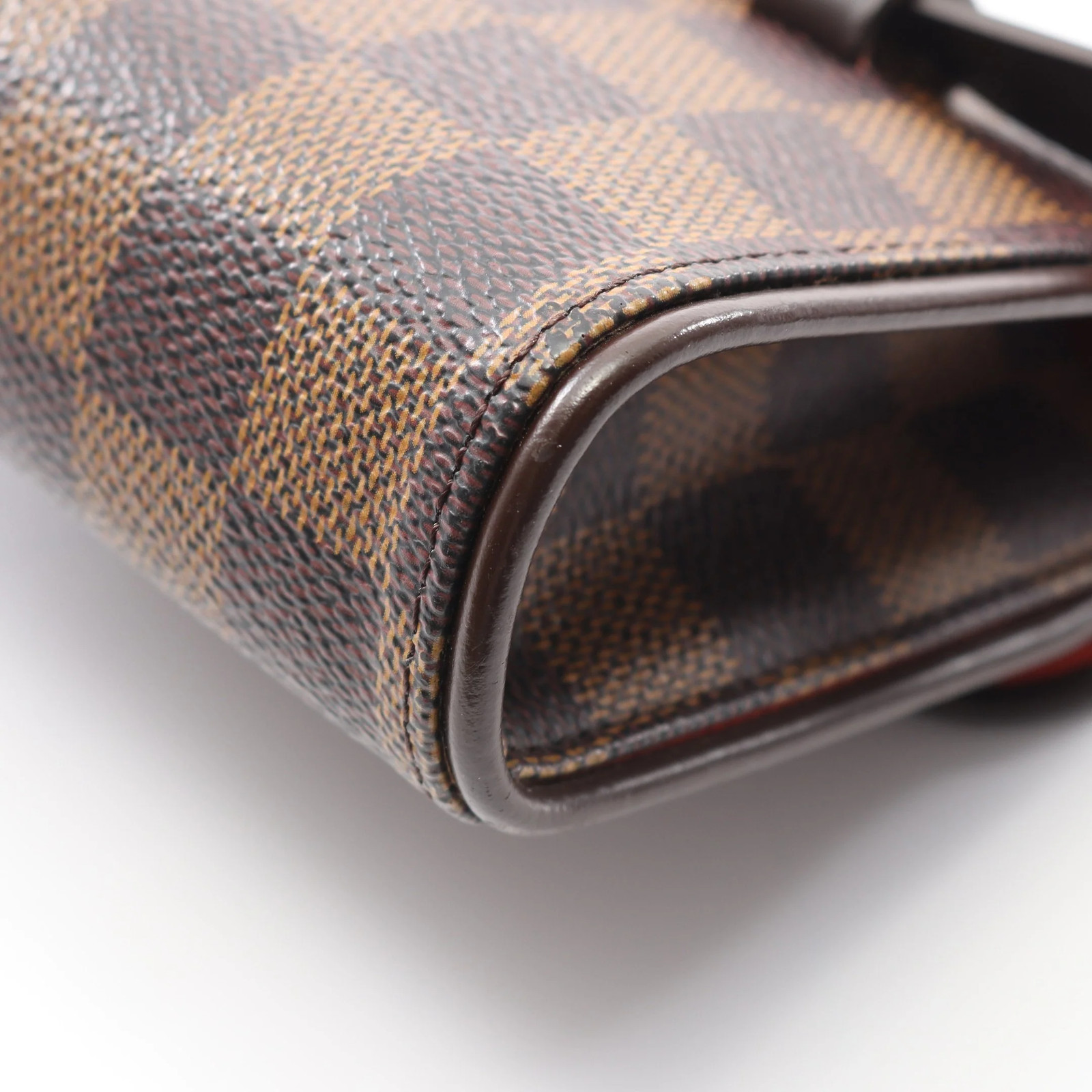 Louis Vuitton Pochette Body Bag Brown PVC #RCB664