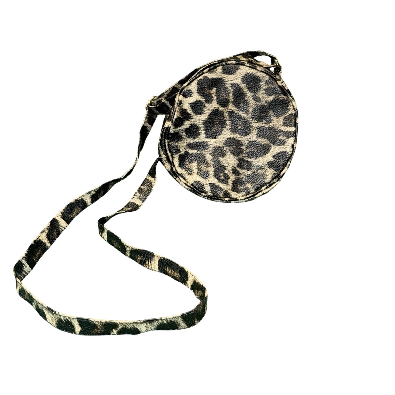 Primark Just Be Leopard Print Canteen Purse Round Crossbody Bag Animal Print