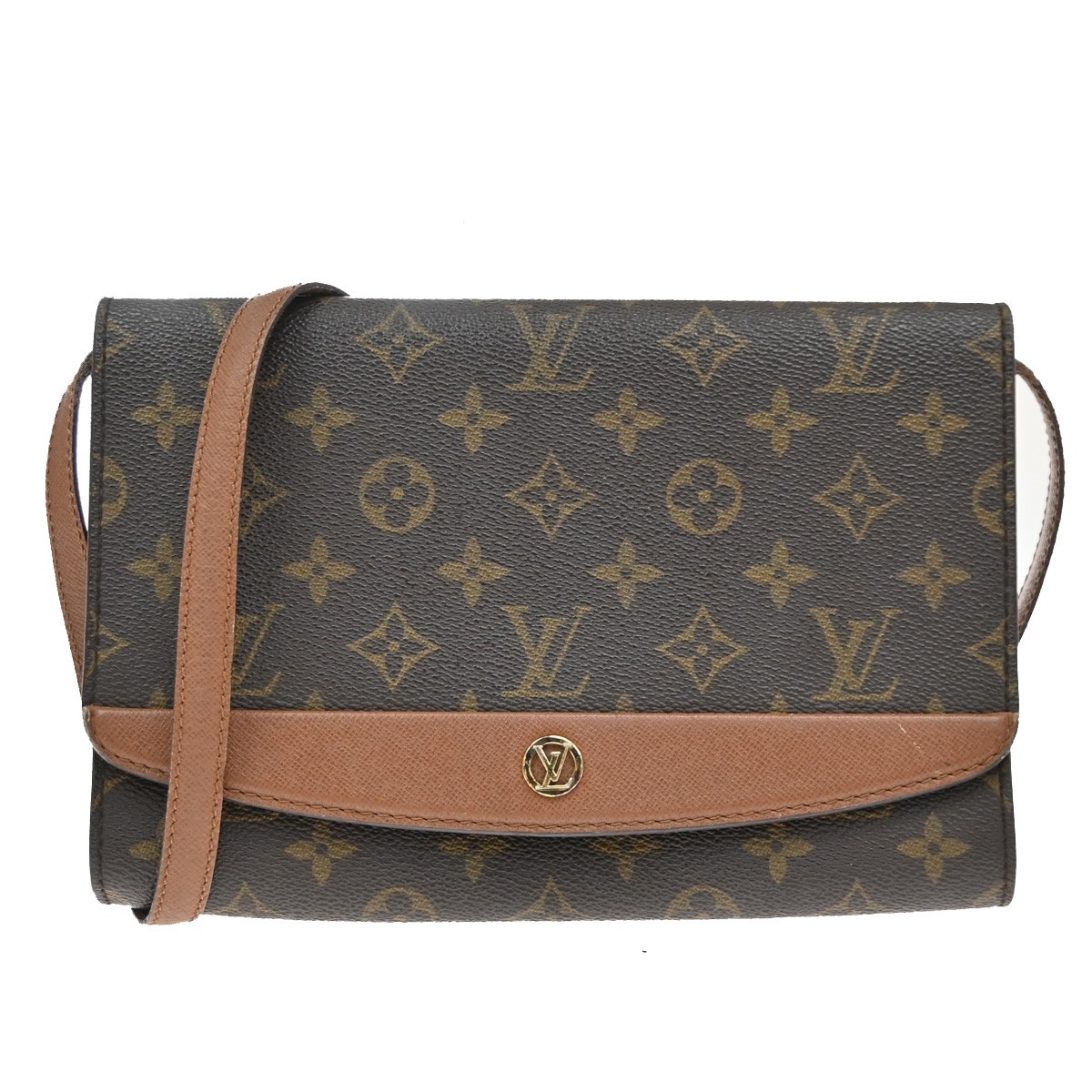 LOUIS VUITTON Bordeaux 2Way Shoulder Clutch Bag Monogram Leather M51797 30KD246