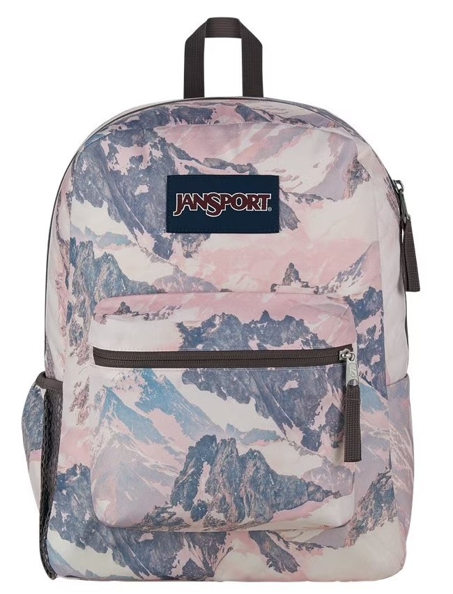 WOMEN’S JANSPORT PINK/MULTI CROSS TOWN MOUNTAIN DUSK SCHOOL BACKPACK NWT