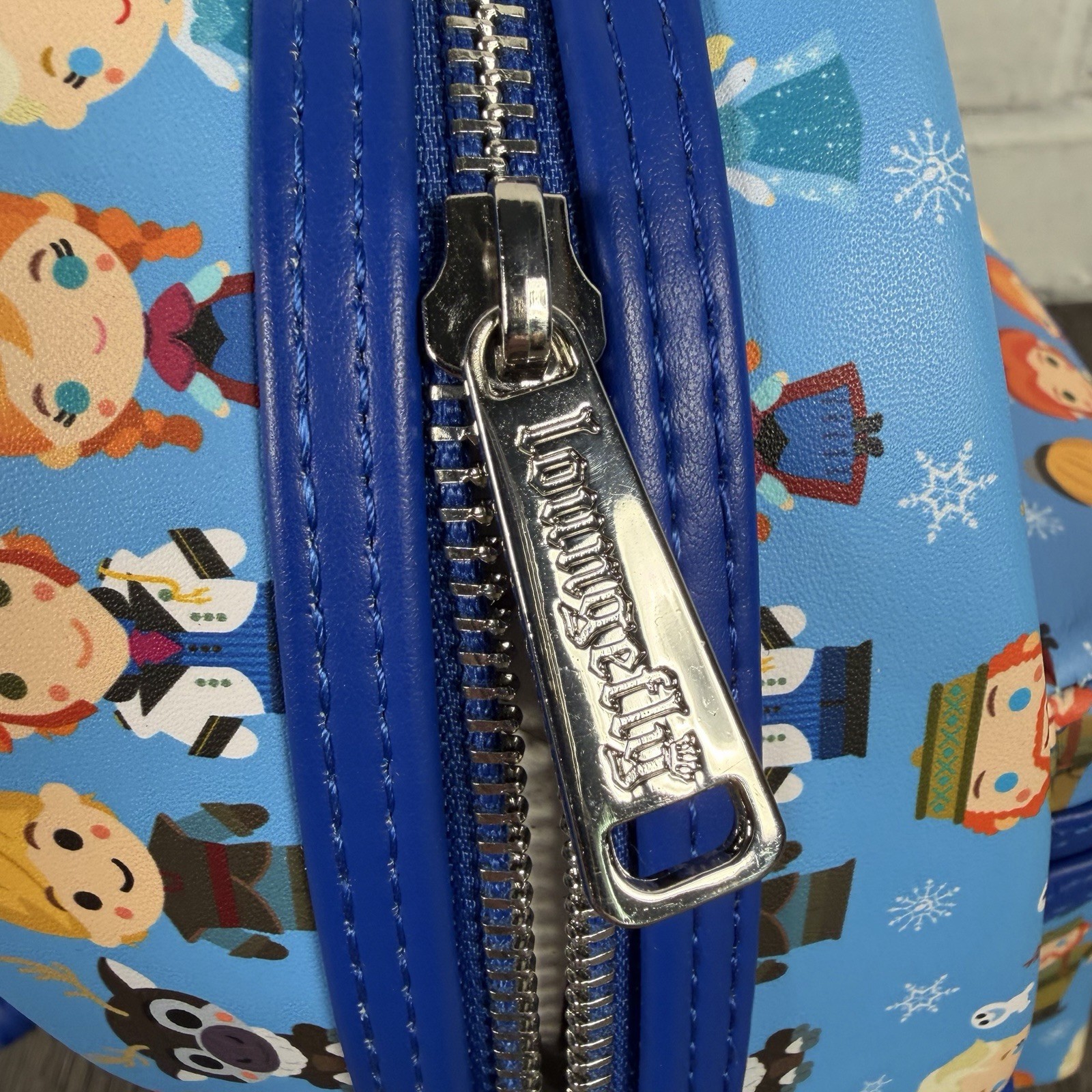 Loungefly Disney Frozen Chibi Characters All Over Print AOP Mini Backpack New