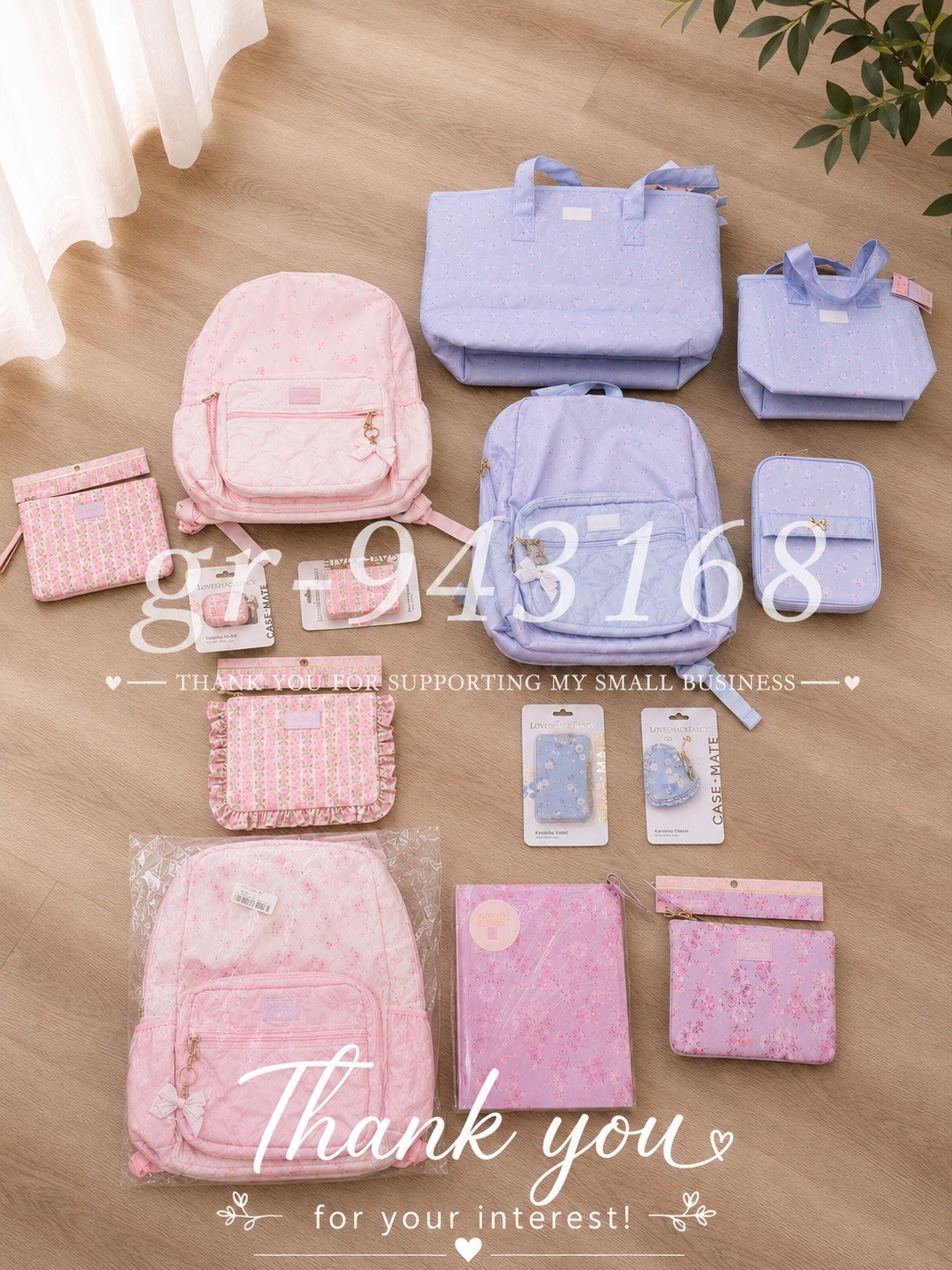 🎀 LoveShackFancy x Target Ribbon Rosa Floral Backpack Sterling Dusk Sold Out 🎀