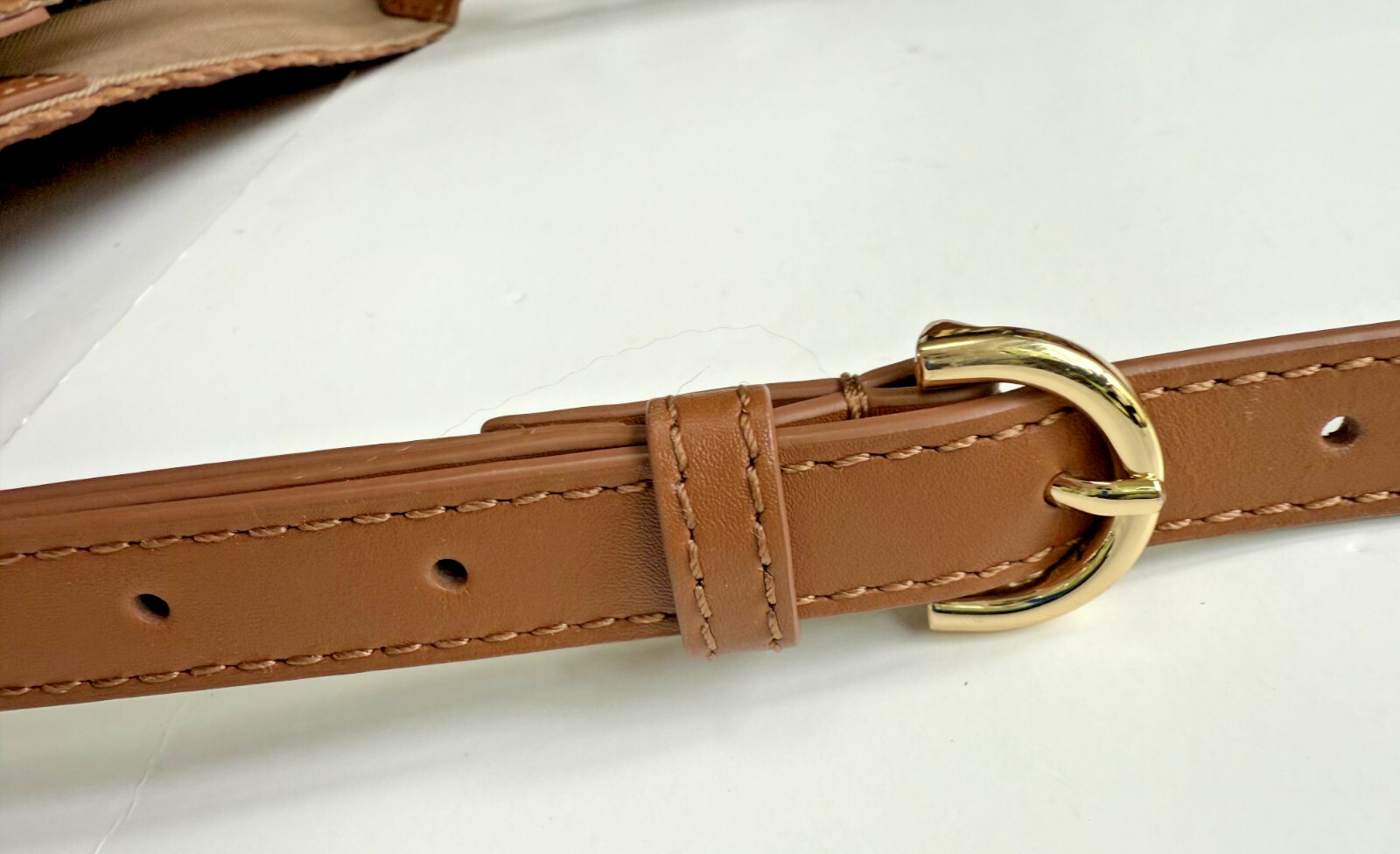 Talbots Woven Leather Hobo Bag Camel Medium-to-Large Size (12x11x5 inches)
