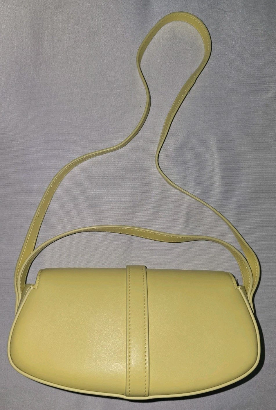 CELINE Tabou Clutch on Strap Acacia Smooth Calfskin Shoulder Bag Gold Lock Tags