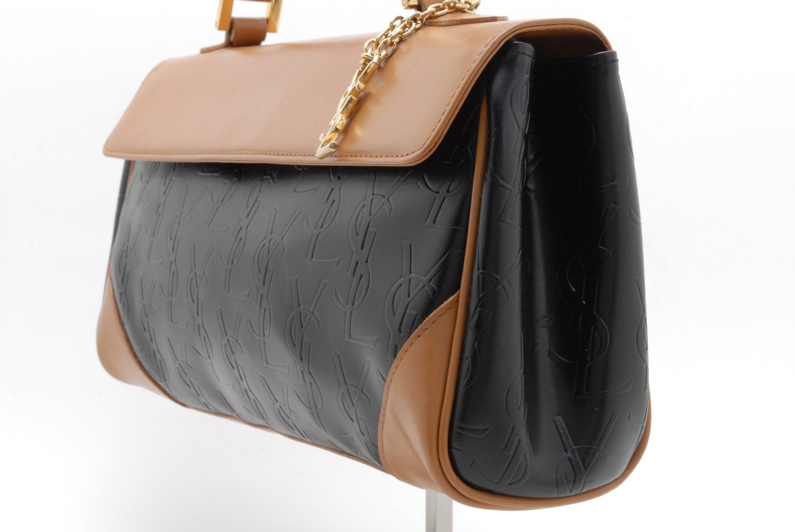 Yves Saint Laurent Hand bag PVC Leather Purse Vintage YSL