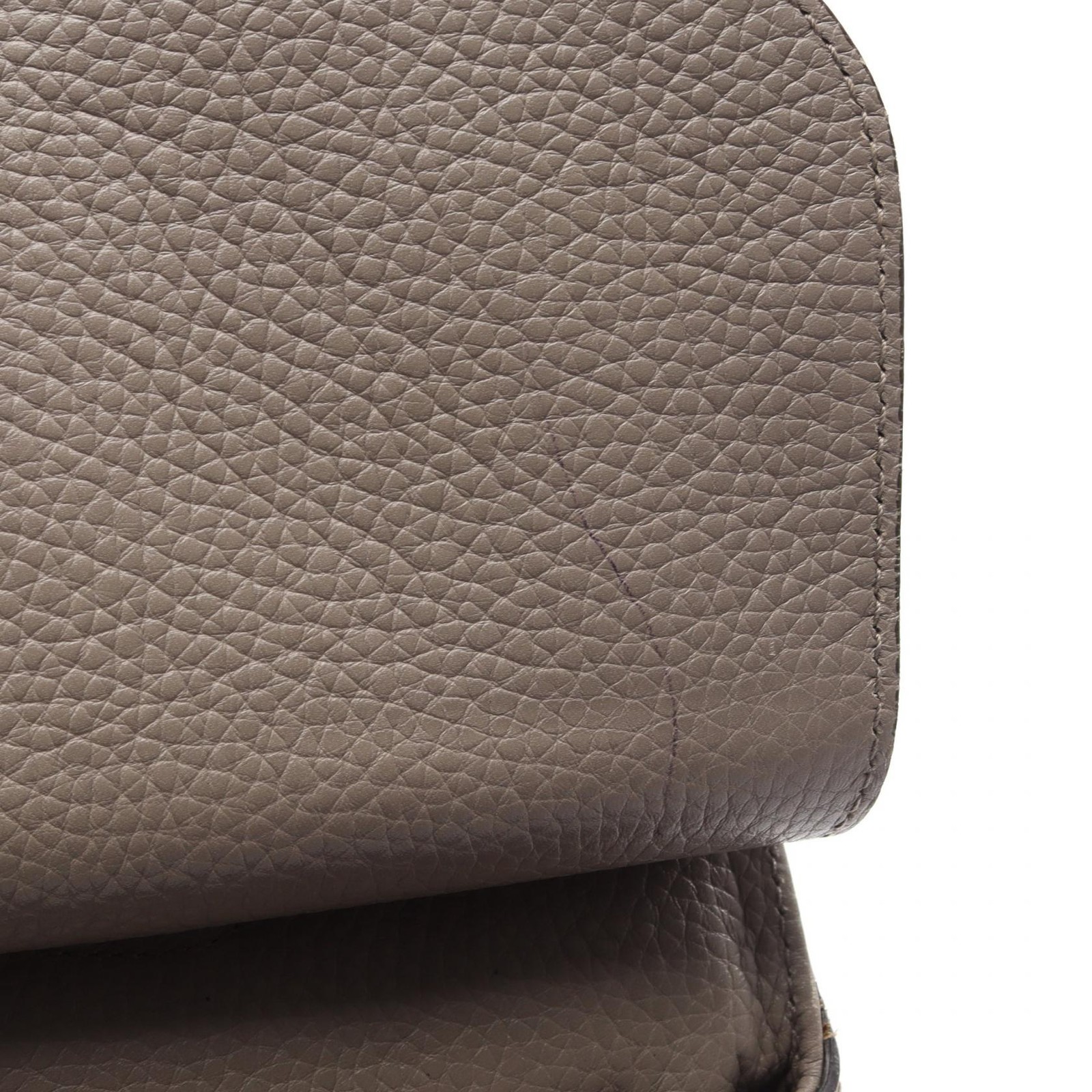 GUCCI Bamboo Daily Medium Shoulder Crossbody Handbag 392013 leather Gray Used