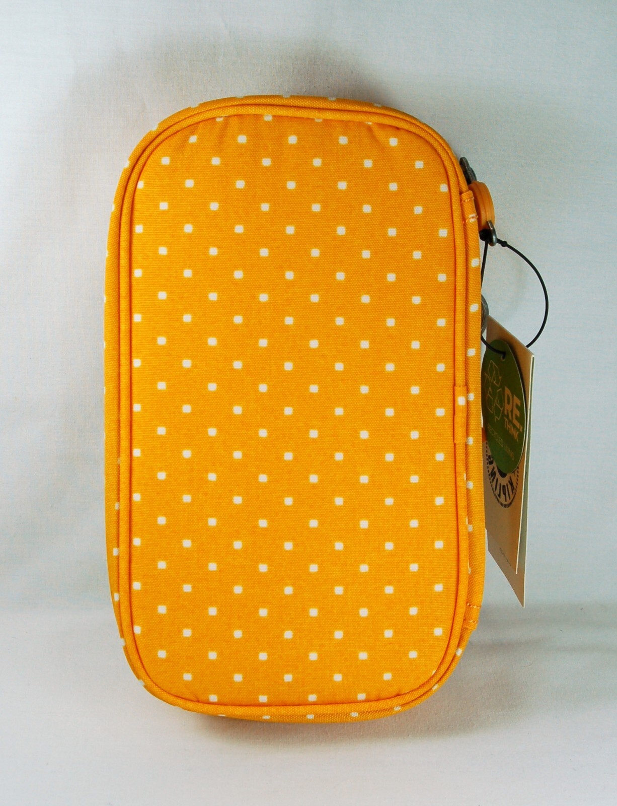 Last One! NWT Kipling 50-PENS CASE “Soft Dot Yellow” & Bag Charm Key Ring STK#A