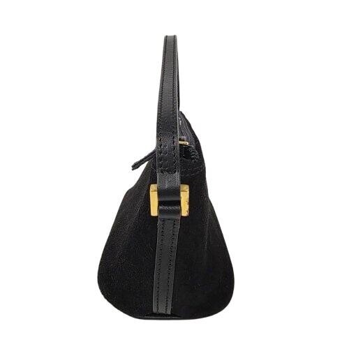 Gucci Black Leather Accessory Pouch Shoulder Bag 039.1103 Women Zip