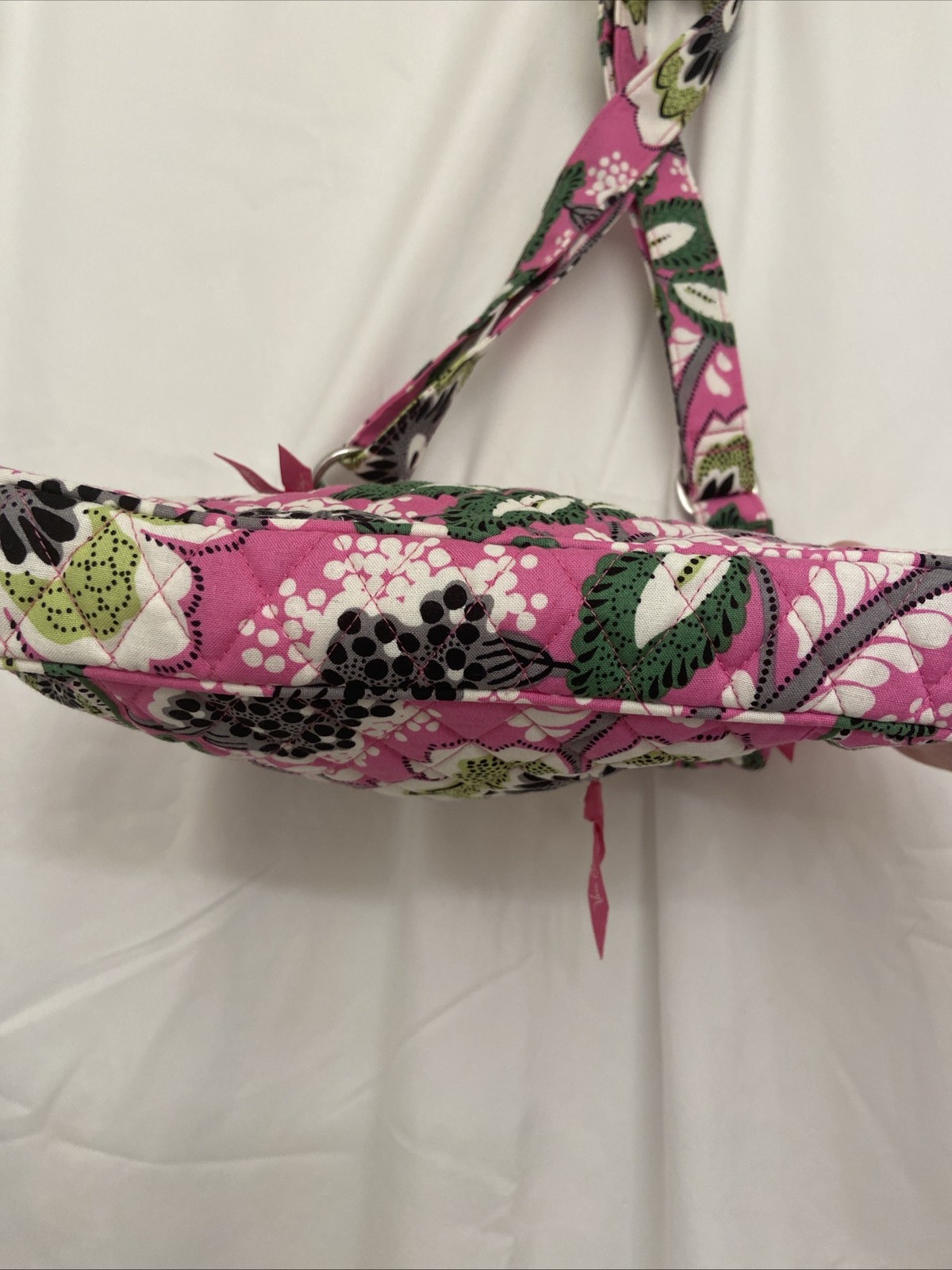 Vera Bradley Priscilla Pink Hipster Crossbody Shoulder Purse Handbag