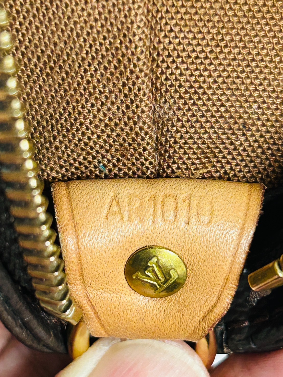 Louis Vuitton Monogram Cabas Mezzo M51151 Brown Tote Shoulder Bag LV