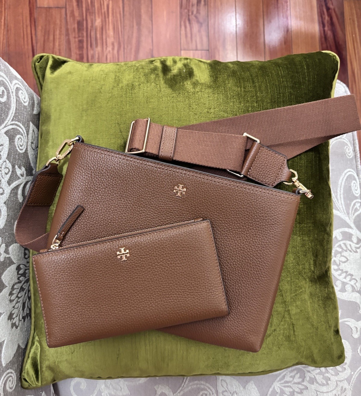 Tory Burch Blake Swingpack Leather Crossbody + Wallet
