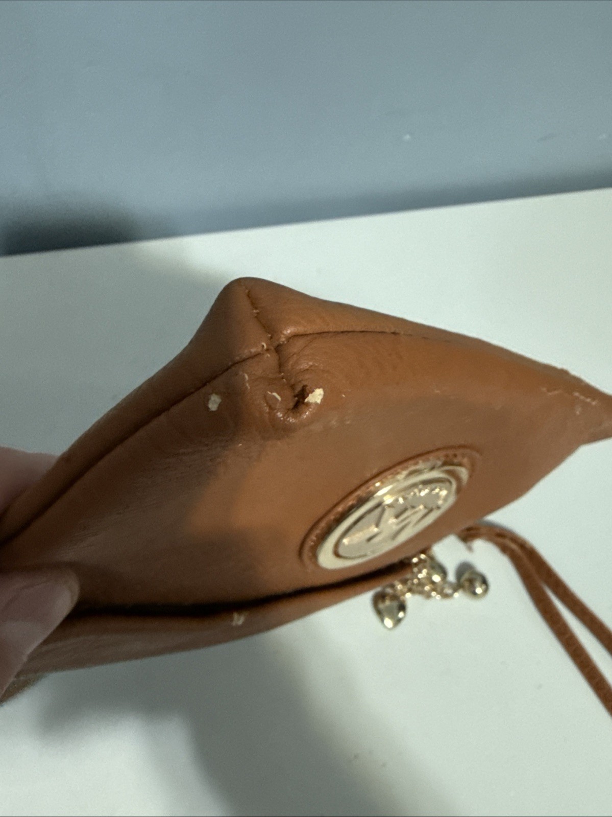 MKF Collection by Mia K. Tarren wristlet bag in Brown Top Zipper Doesn’t Work