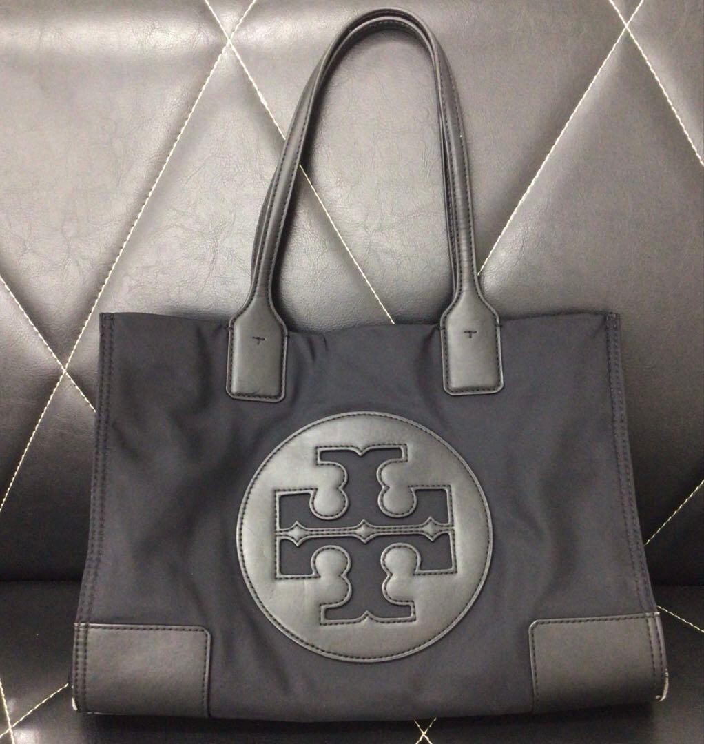Tory Burch Black Tote Bag Women Large Everyday Handbag 13.2 x 9.8 x 5.7 in