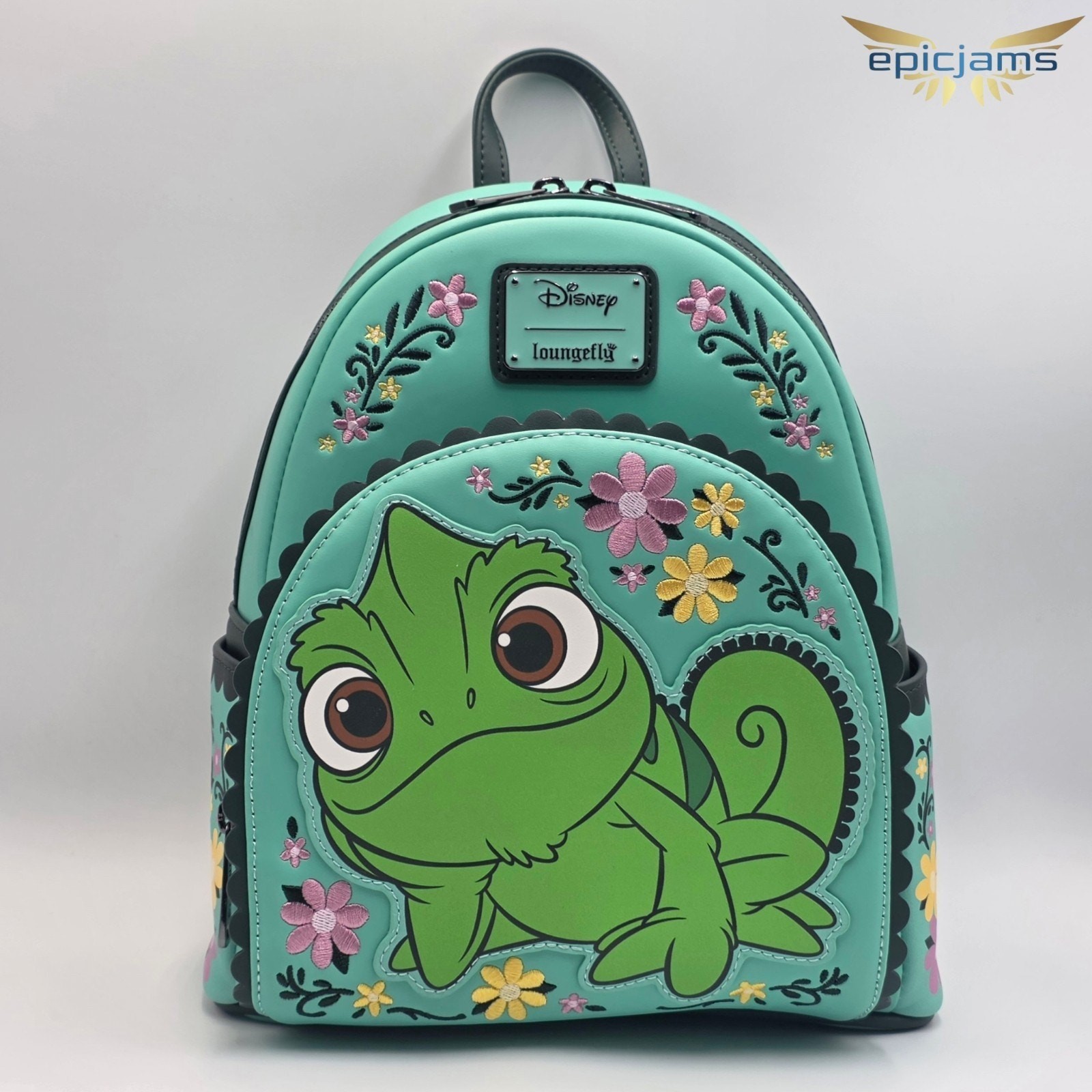 Loungefly Disney Tangled Pascal Rapunzel Floral Mini Backpack New