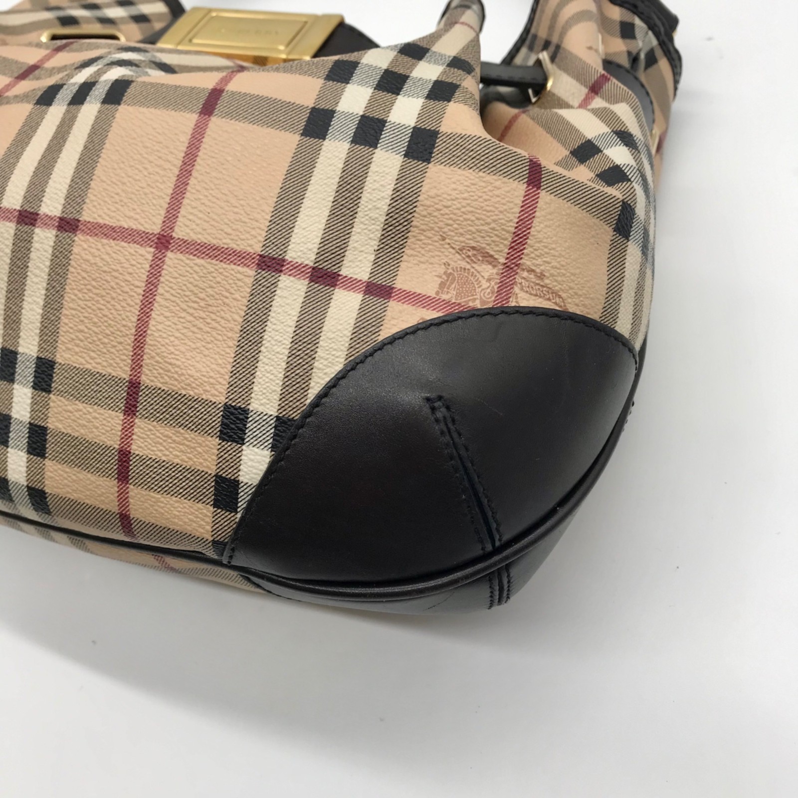 Burberry Signature Haymarket Check Medium Willenmore Hobo Bag