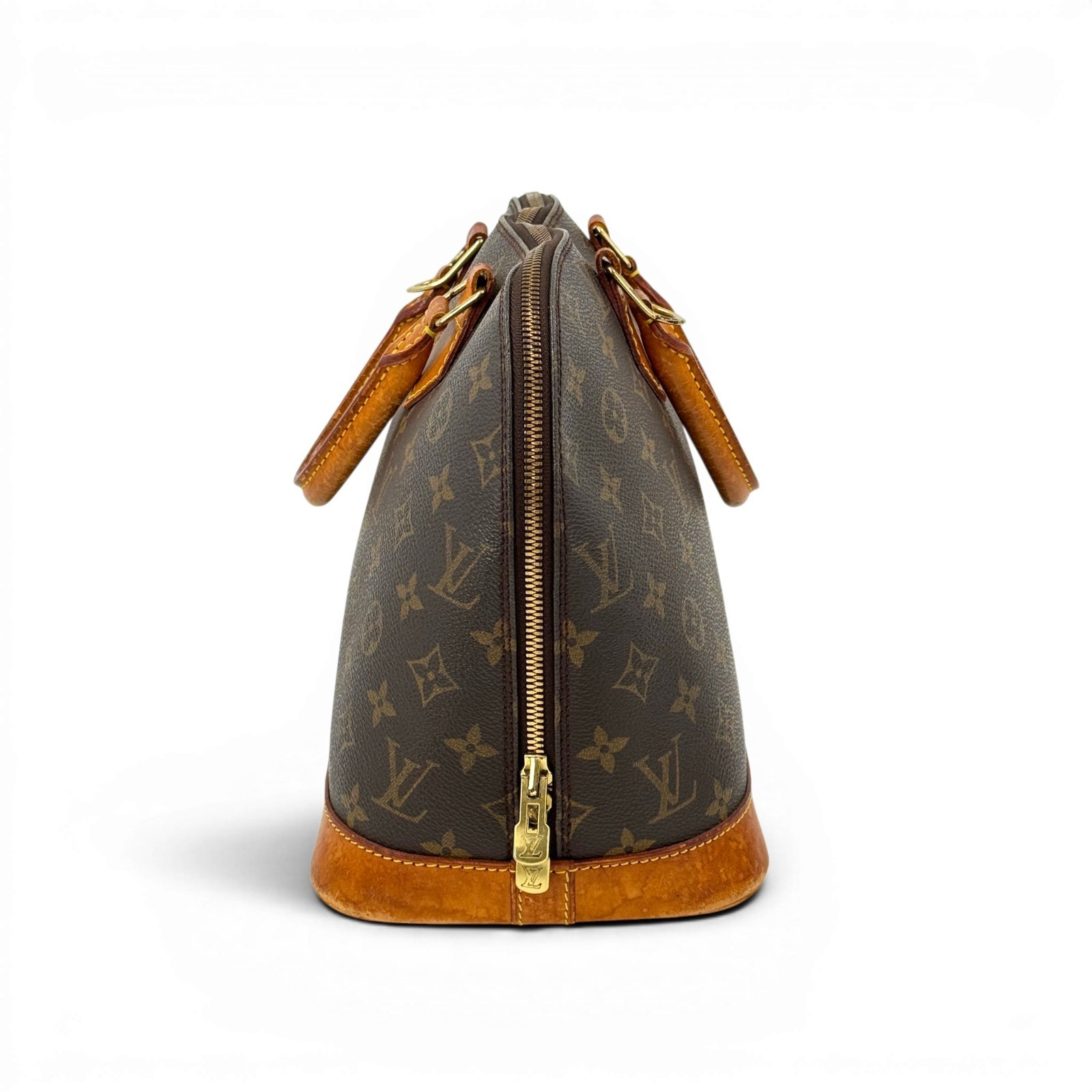 LOUIS VUITTON Alma PM Monogram Canvas Brown Top Handle Women Handbag M51130