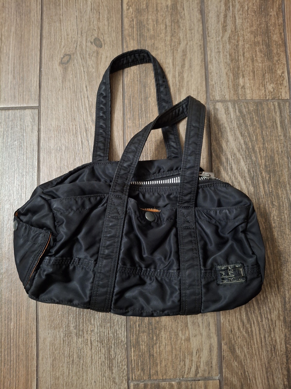 Porter Tokyo Japan Black Purse Orange Lining