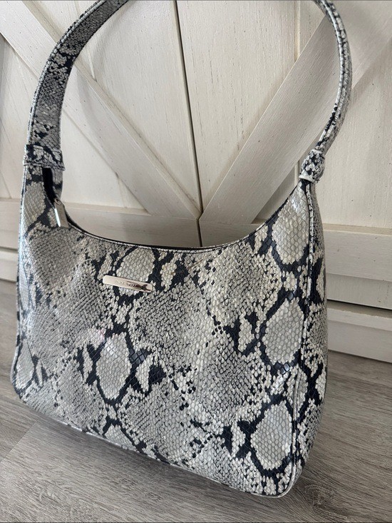 Vintage Nine West 90s Y2K faux snake skin shoulder bag