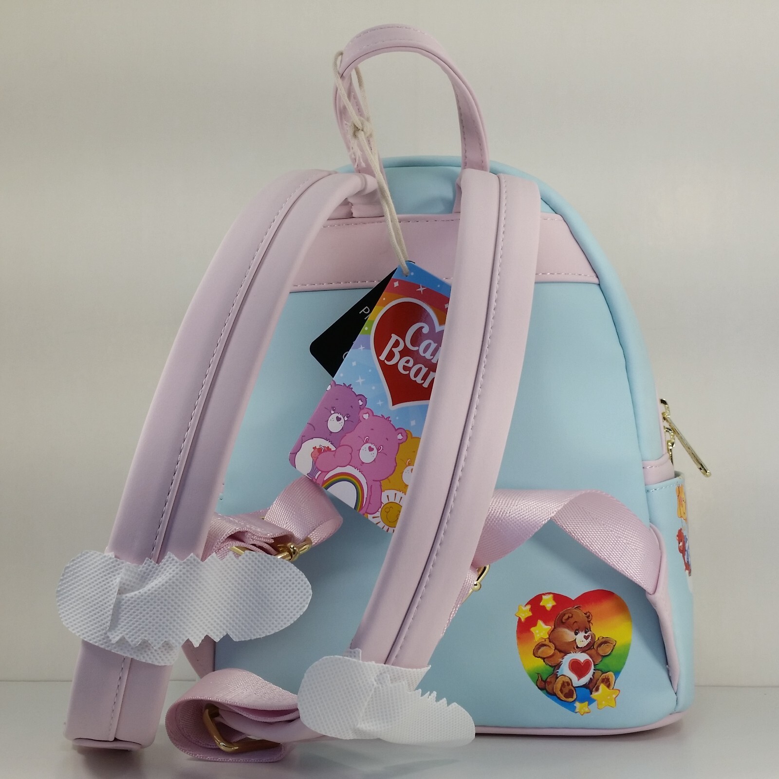 Loungefly Care Bears Cloud Party Group Glow In The Dark Mini Backpack Bag New