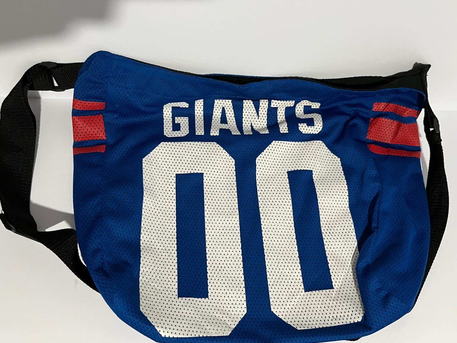 New York Giants NFL Jersey Messenger Bag Purse Mesh Crossbody Womens Handbag