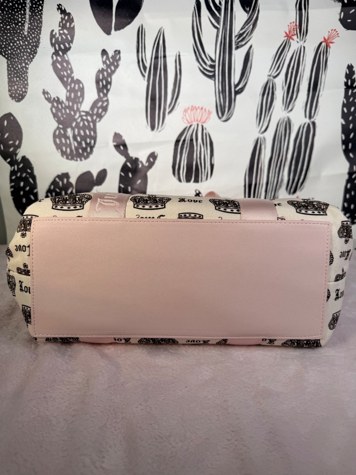 Juicy Couture Crown Print Weekender Tote Bag with Card Holder