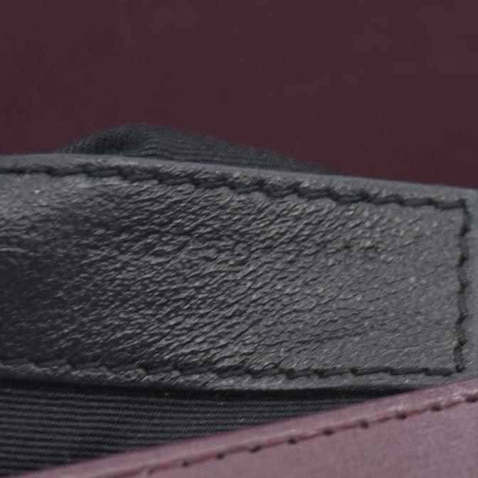$2550 Saint Laurent Smooth Calfskin Monogram Cassandra Clasp Bag Burgundy