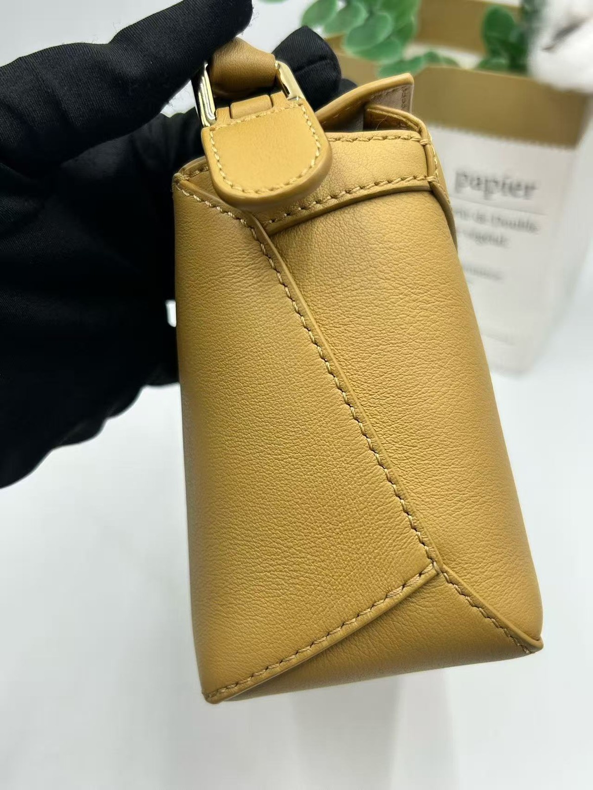 Loewe Puzzle Mini Bag Calfskin Deep Yellow Butter Gold Hardware Spain