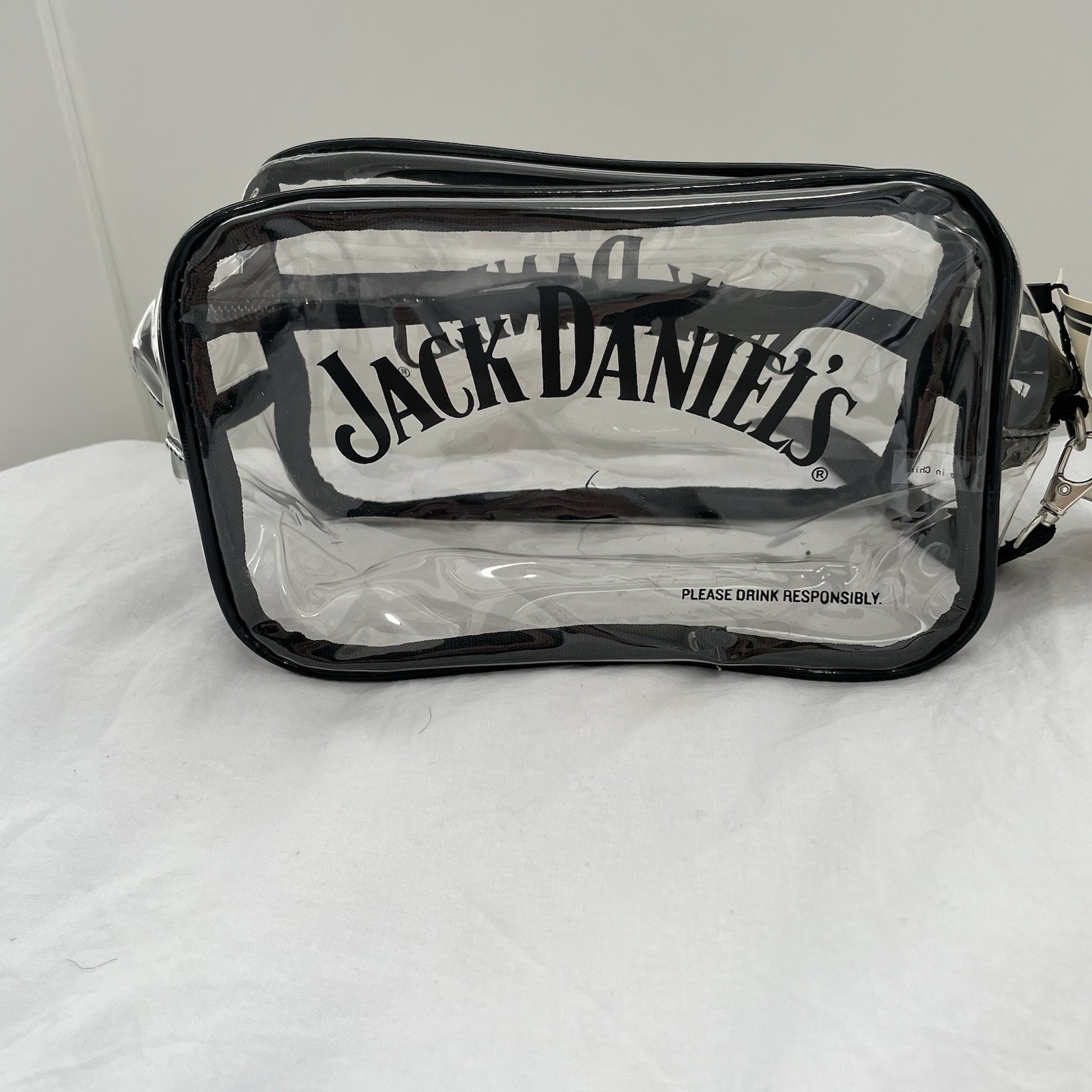 Jack Daniels Bag Tailgate Clear Zipper Purse Stadium Game Festival Coachella