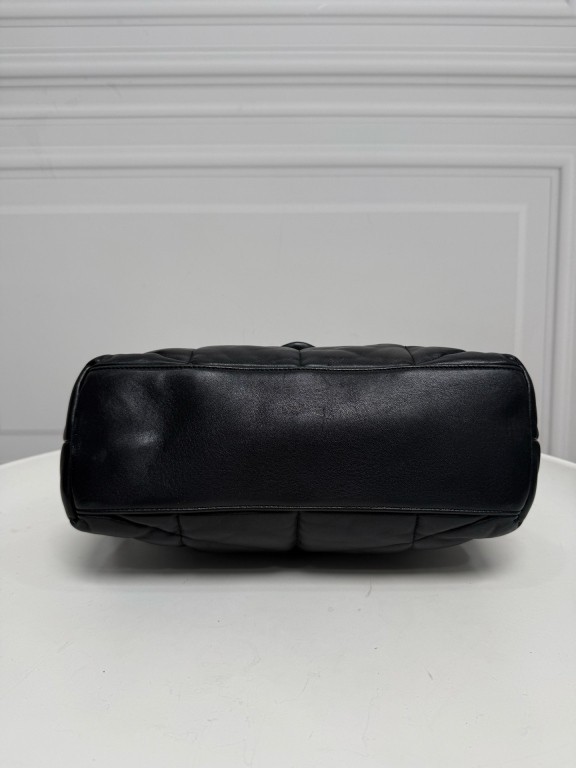 Saint Laurent / “So Black” Large Black Cloud Shoulder Bag