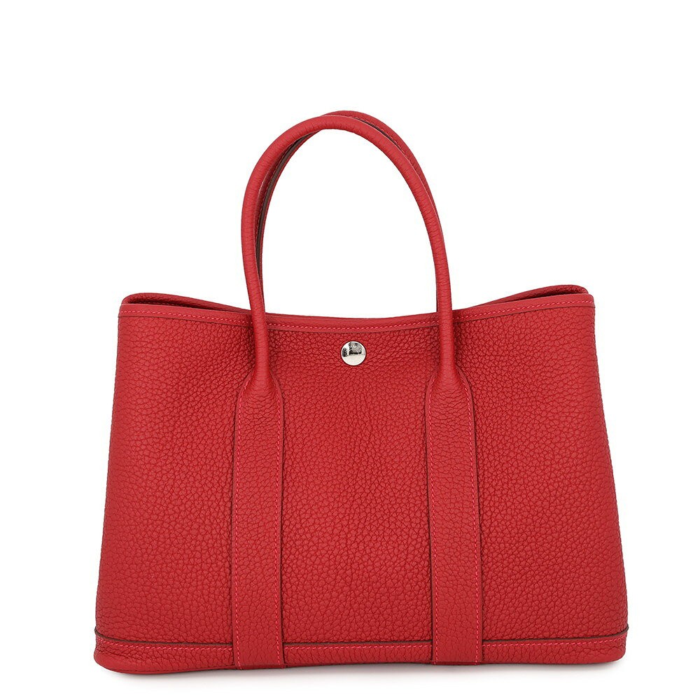 Hermes Garden Party TPM Tote Bag Handbag Negonda Leather Rouge Piment G Stamp 99
