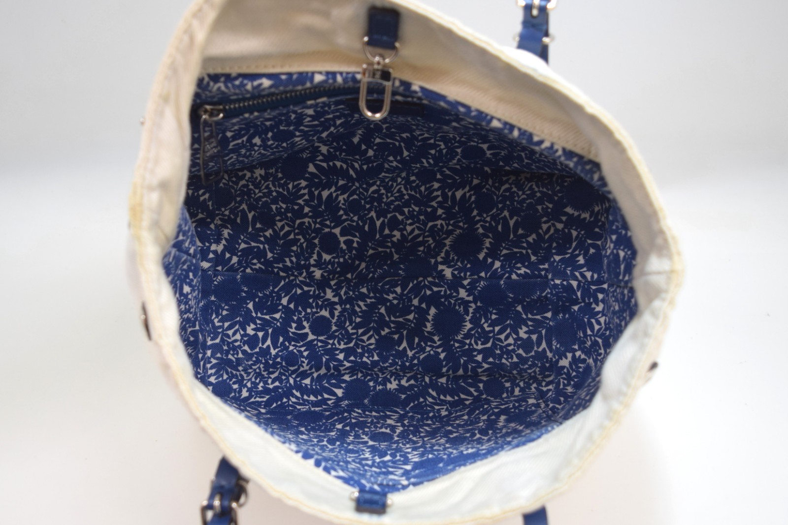 Auth Louis Vuitton Cabas PM Tote Bag Canvas Saphir Blue M94504 LV 49372