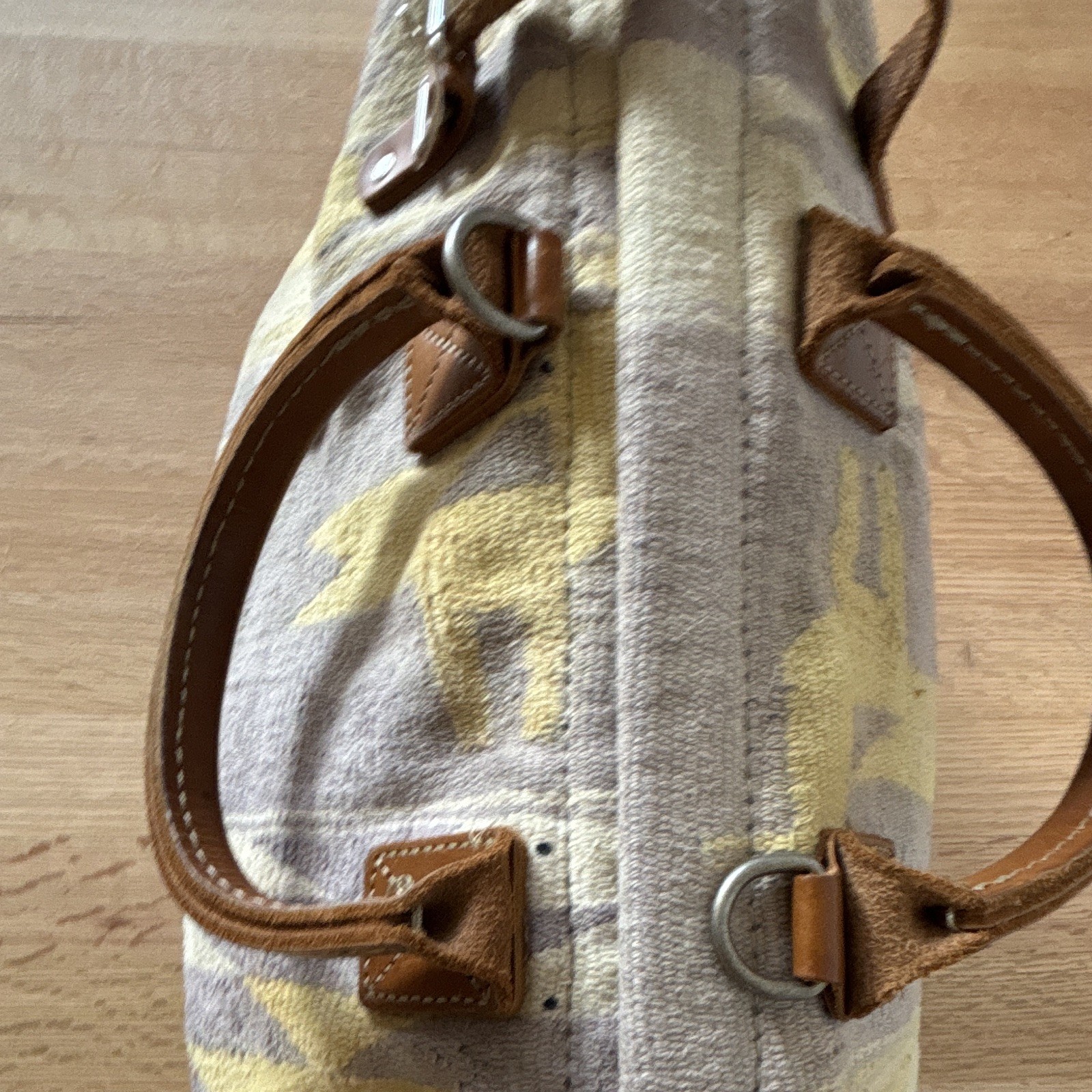 WILL Leather Goods Southwestern Print Weekender Bag Handle w/ Charm