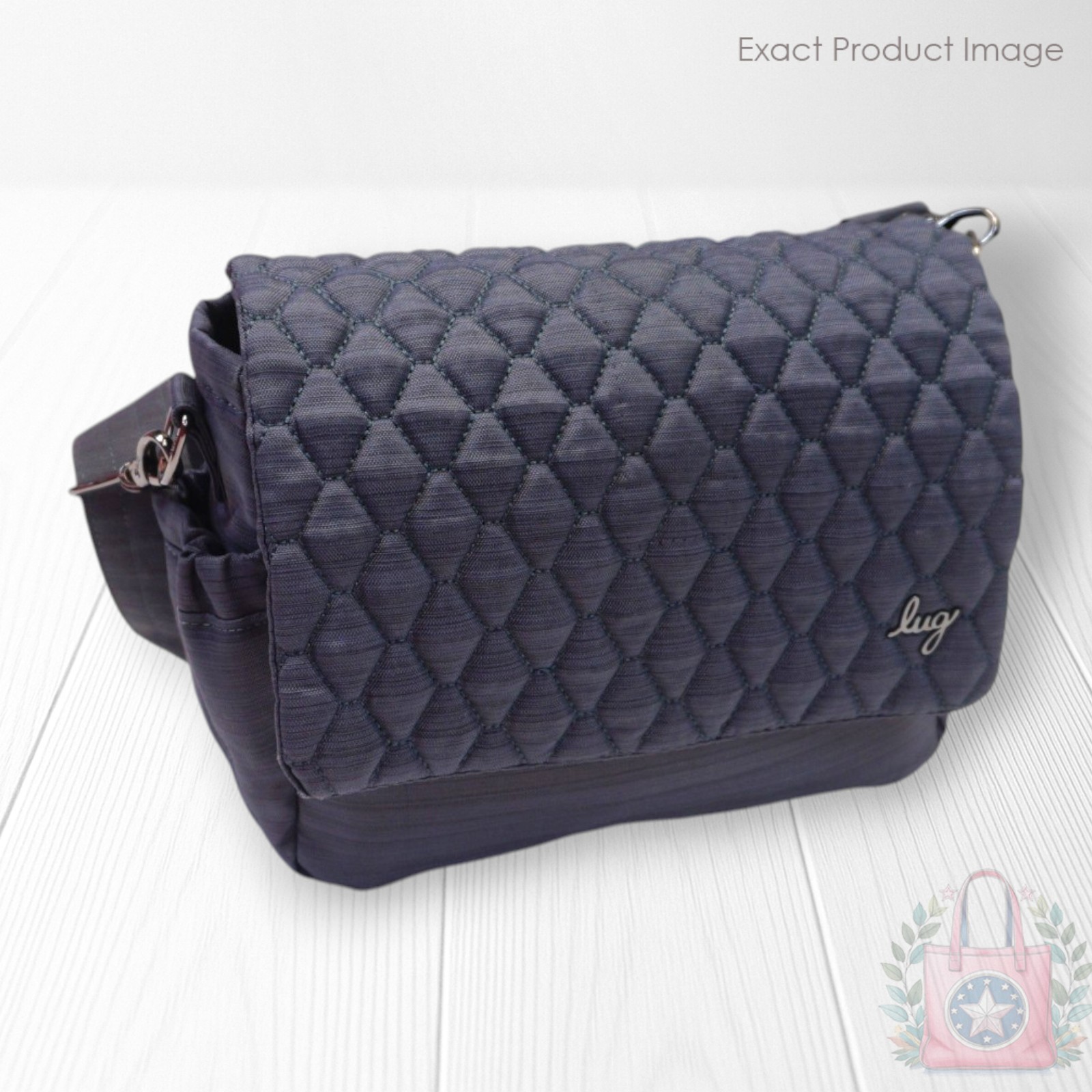 ❤️ Lug Harness Brushed Gray Crossbody Wink Flap Messenger Mailbag
