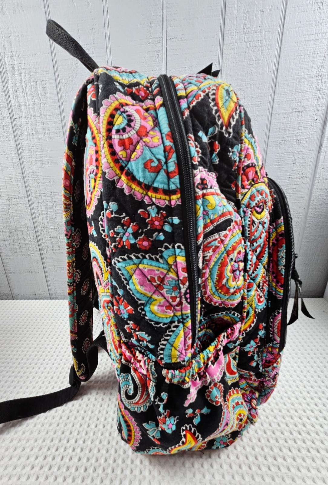 Vera Bradley Campus Backpack Quilted Parisian Paisley School Work Backpack