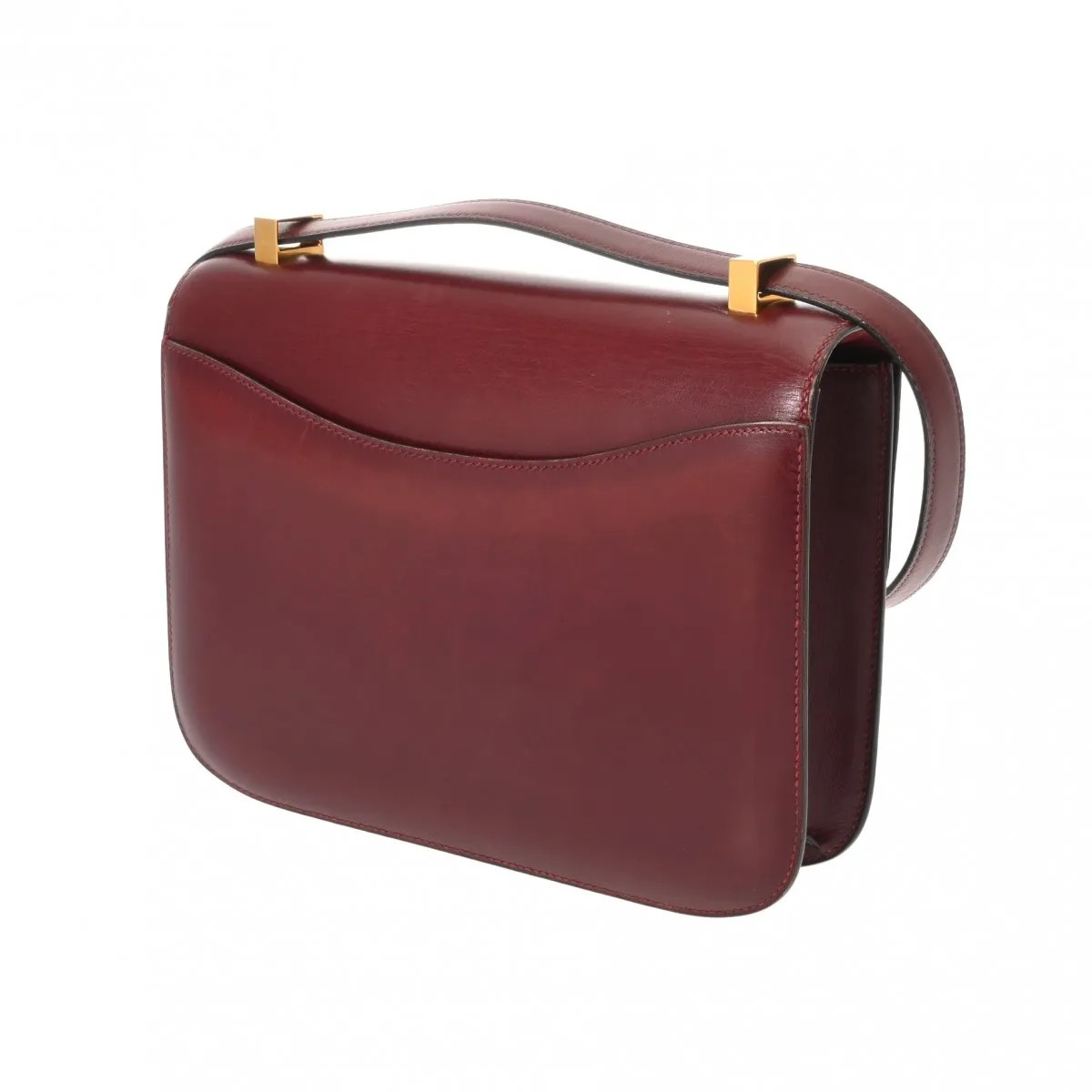Hermes Constance 23 Shoulder Bag Box Calf Gold #WB645
