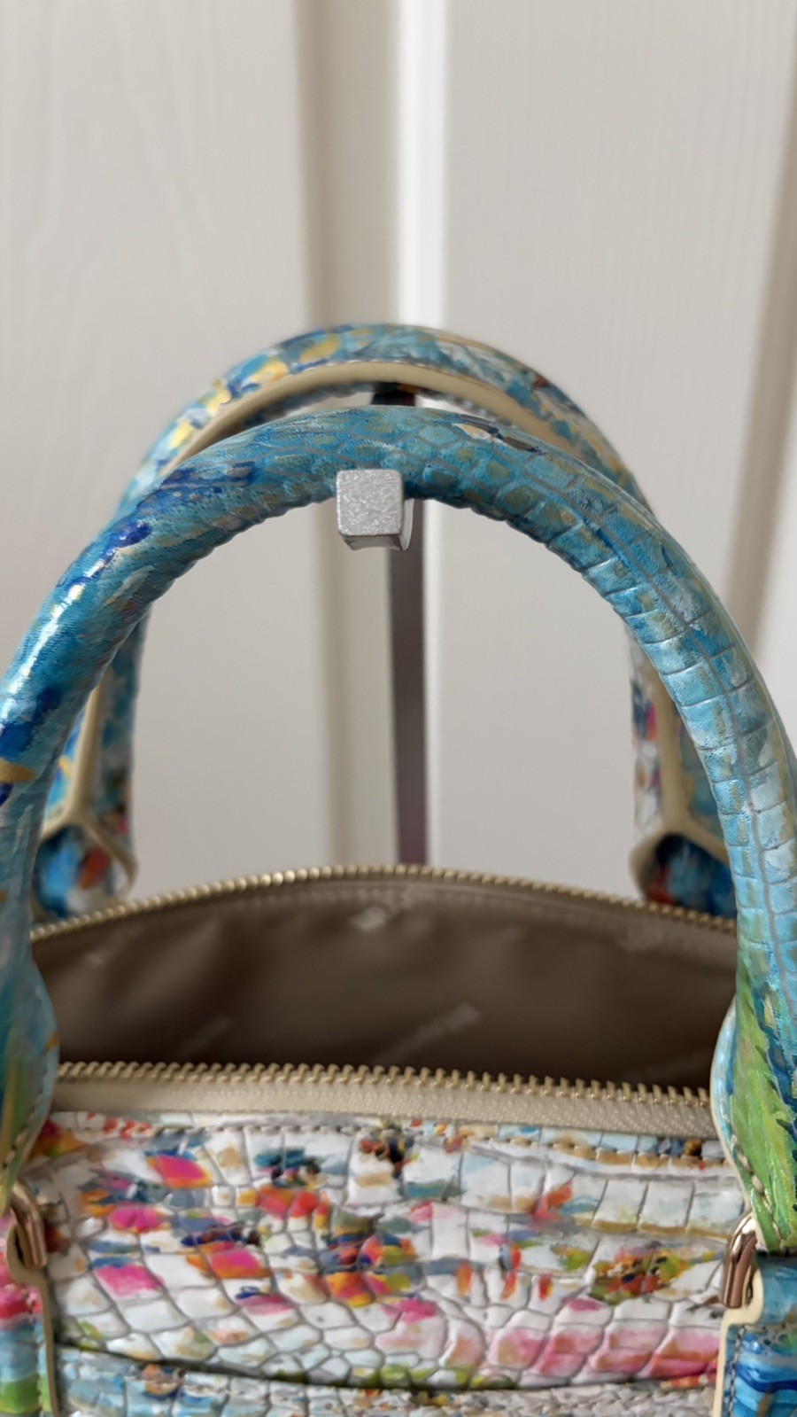 Brahmin Large Duxbury Staycation Melbourne Leather Satchel & Ady Wallet
