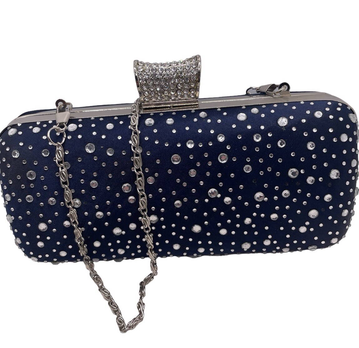 Purse Evening Envelope Satin Rhinestones Party Cocktail Wedding Clutch