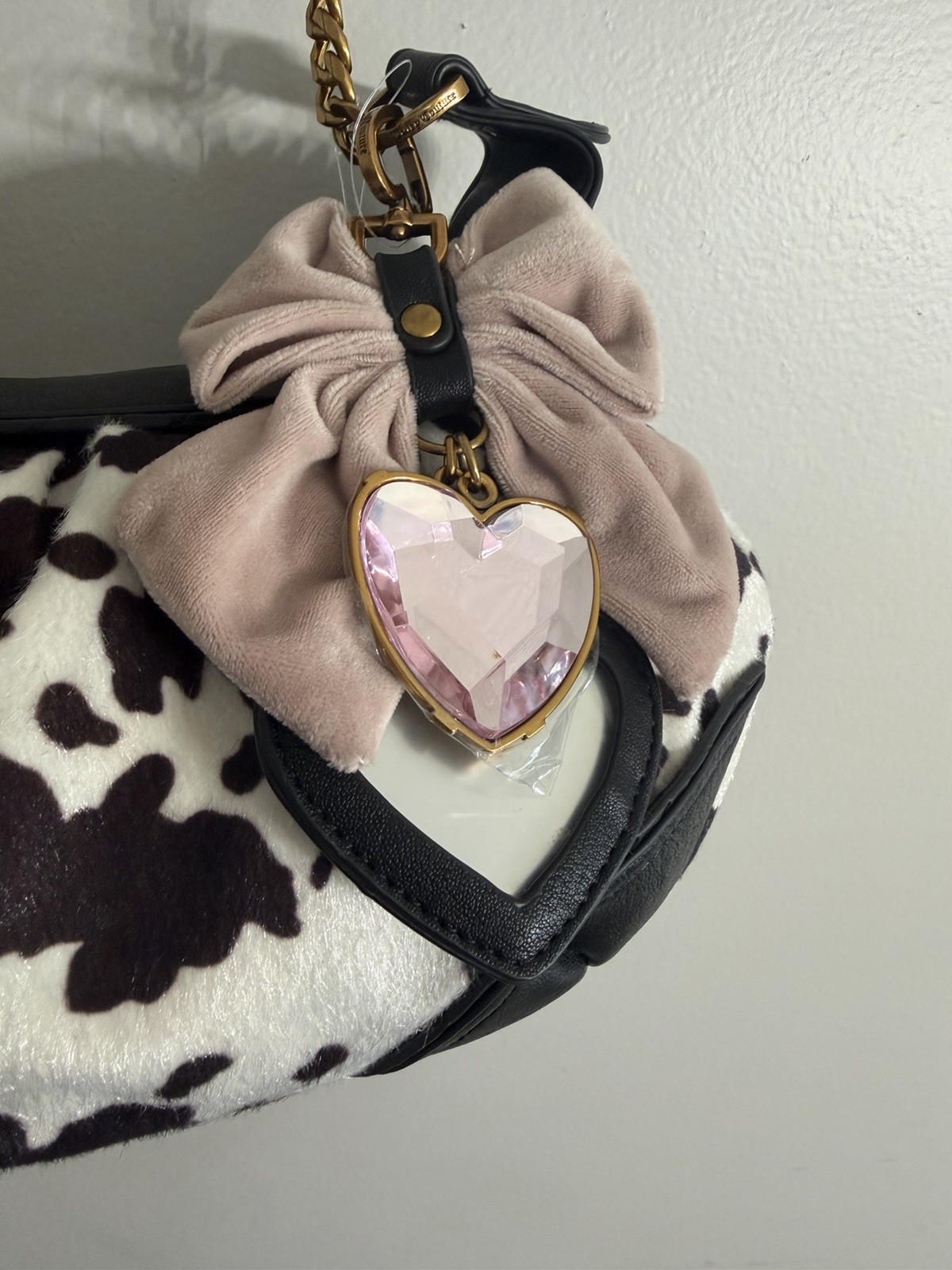 Juicy Couture Romance Cow Print Hobo Bag
