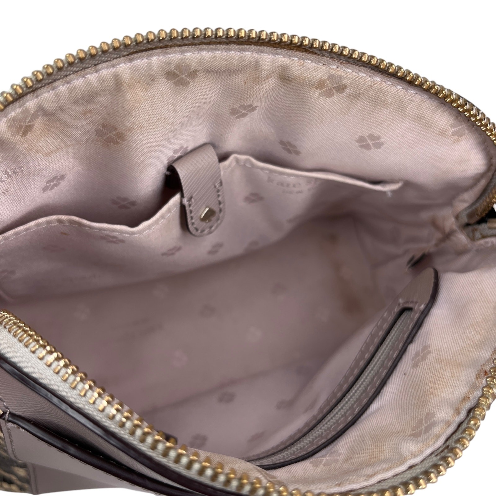 Kate Spade NY Louise Python Embossed Taupe Crossbody Purse