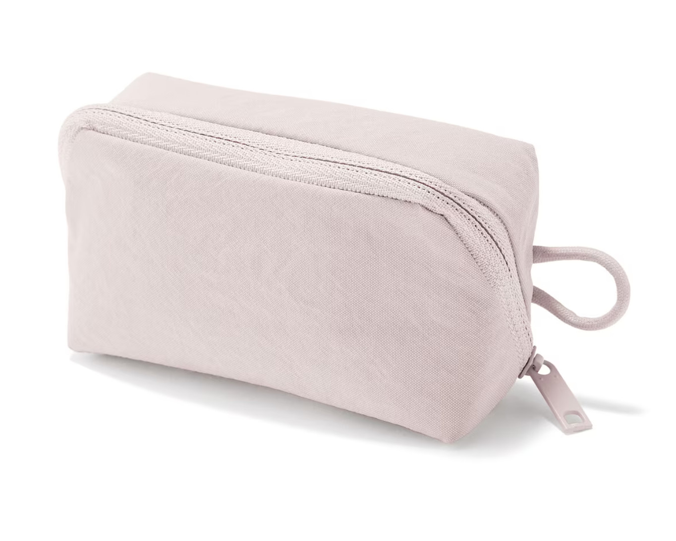 MUJI Wrinkled Nylon Wide Opening Pouch Small 4.3 x 2.4 x 1.4”(11x6x3.5cm) Japan