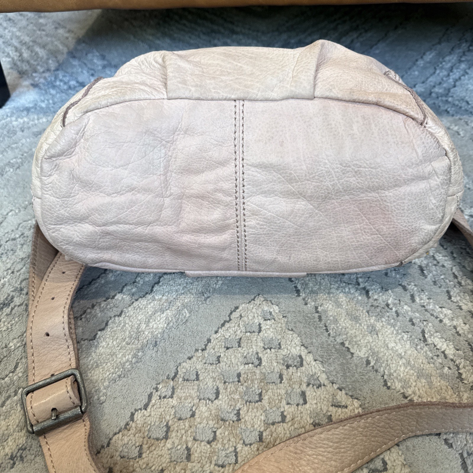 Liebeskind Double Dye Stone Leather Beige Bag Tote Large Crossbody Germany