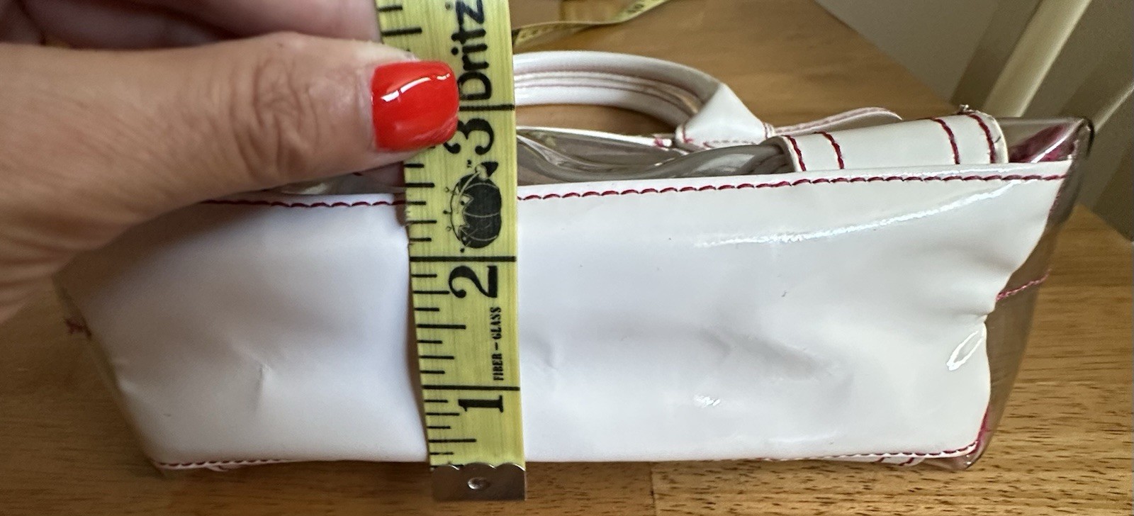 Rare Vtg Victoria’s Secret Love Mini Clear Tote Bag Pink White