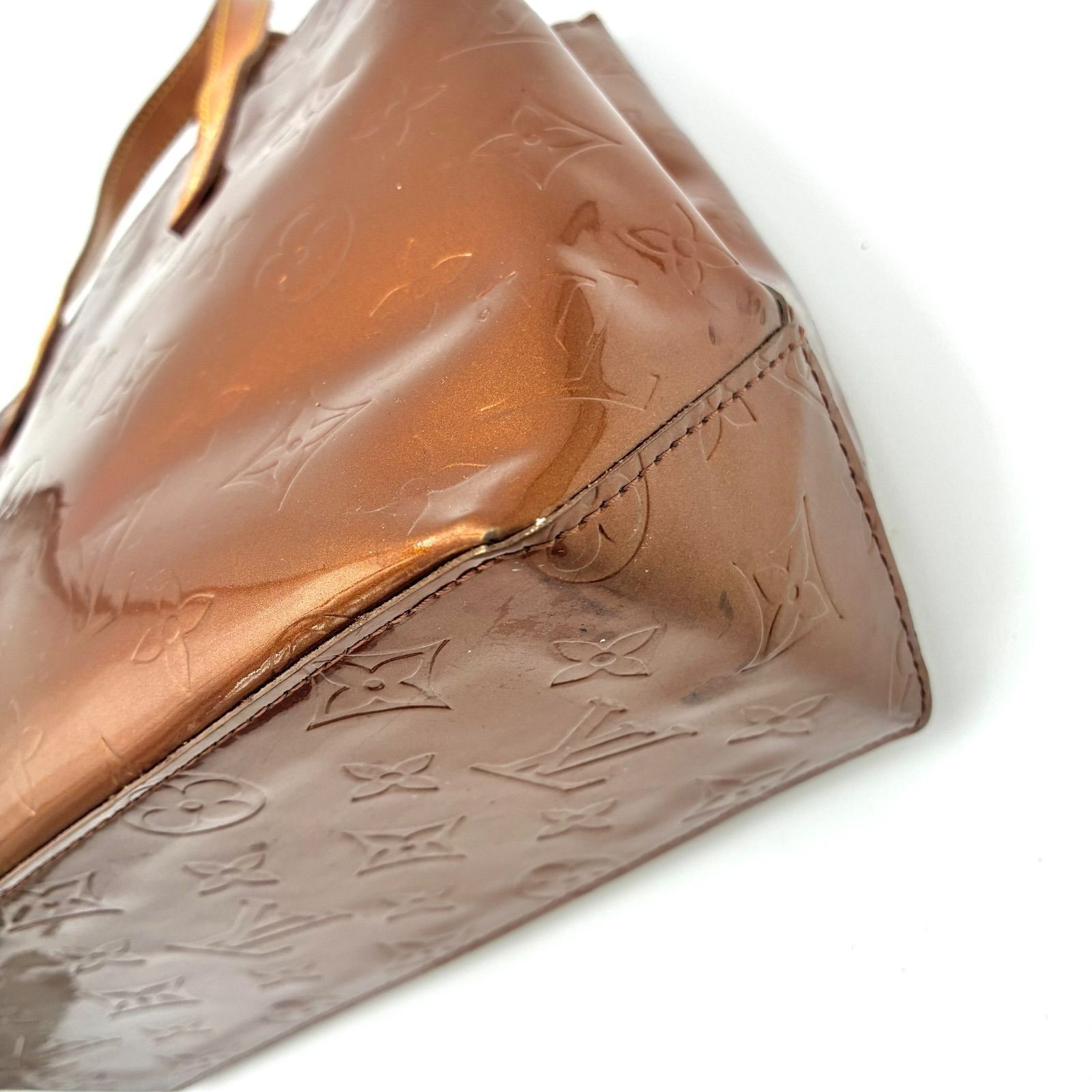 Auth LOUIS VUITTON Reade PM Vernis Hand Bag M91122 2Y6144